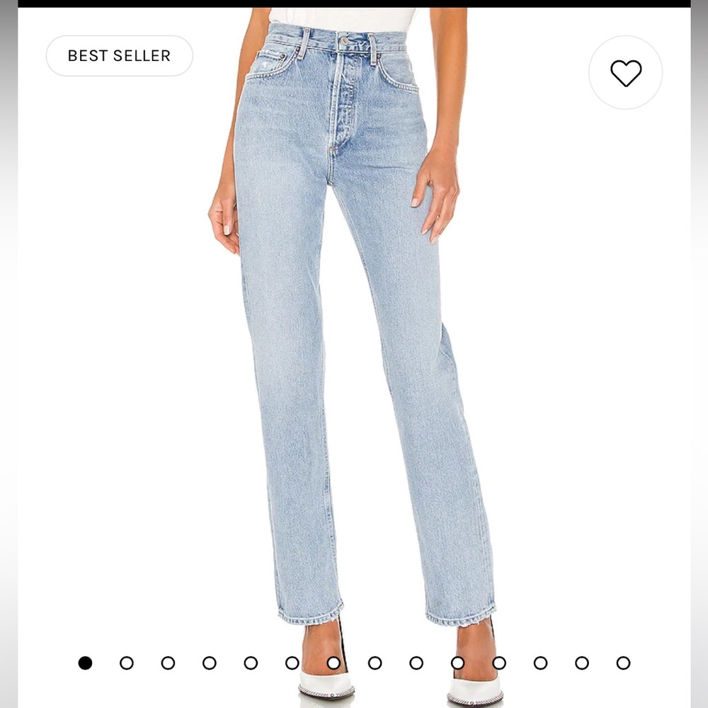 Agolde Jeans Lana Straight in Riptide